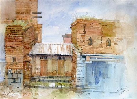 Brick House 2 Painting By Sachin Naik Artmajeur