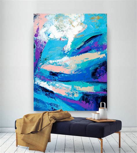 Extra Large Wall Art Original Art Bright Abstract Original Painting On