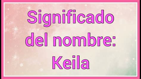 Nombre Keila Significado y versículo bíblico YouTube