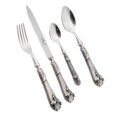 Alain Saint Joanis The Sous Bois Silver Range Of Silver Plated Cutlery
