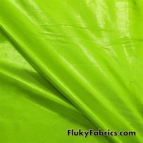 Lime Green Mystique Metallic Foggy Foil Spandex Swimsuit Bikini Swimwear Fabric Fluky Fabrics
