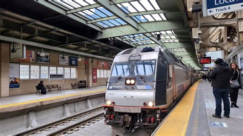 New Jersey Transit Trenton Bound Train Of Multilevels With Alp Dp