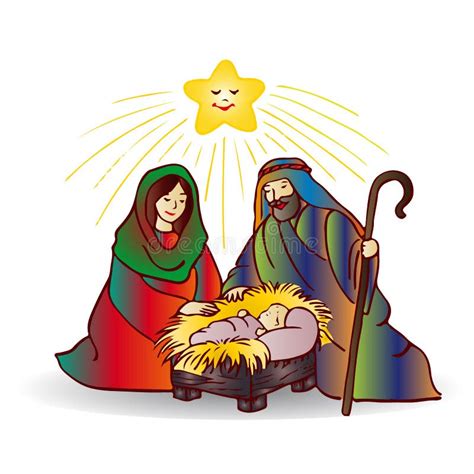 Desenhos De Natal Jesus - Ilustração Do Natal Jesus Christ, Desenhos Animados No Backg Branco ...