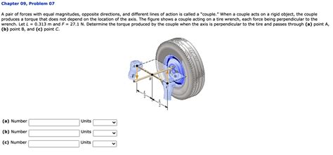 Solved Chapter 09 Problem 07 Pair Of Forces With Equal Magnitudes Opposite Directions And