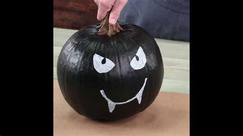 No Carve Black Bat Pumpkin Southern Living Youtube