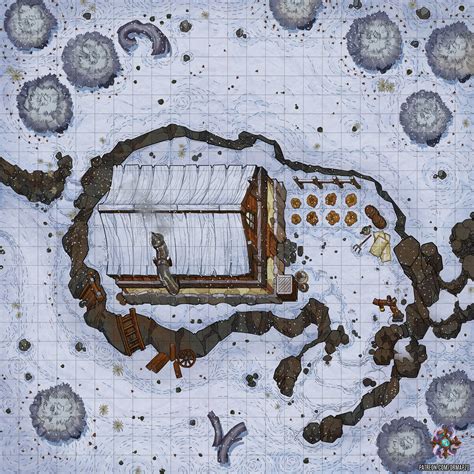 snowy cabin battle map  hassly  deviantart