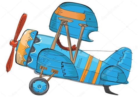 Vintage plane - cartoon Stock Vector Image by ©iralu1 #88311750