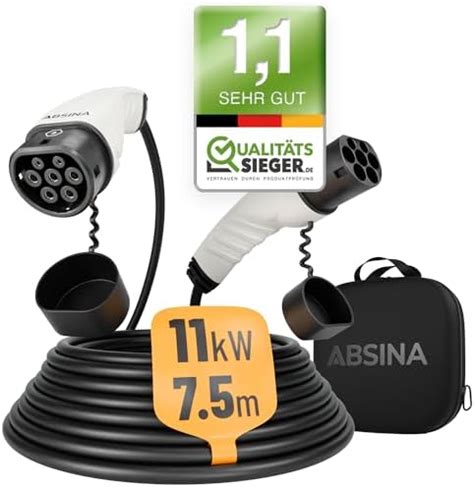 ABSINA Mobile Wallbox 11kW 16A Mit App Steuerung Wallbox Mit CEE