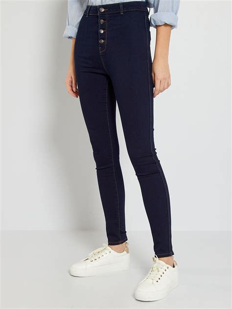 Jean Skinny Effet Galbant Bleu Brut Kiabi