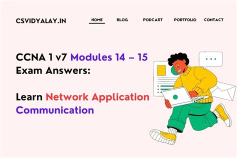 CCNA 1 V7 Modules 14 15 Exam Answers Network Application Communication