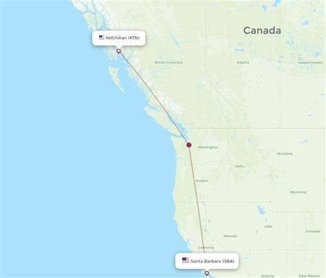 Flights From Ketchikan To Santa Barbara KTN To SBA Flight Routes