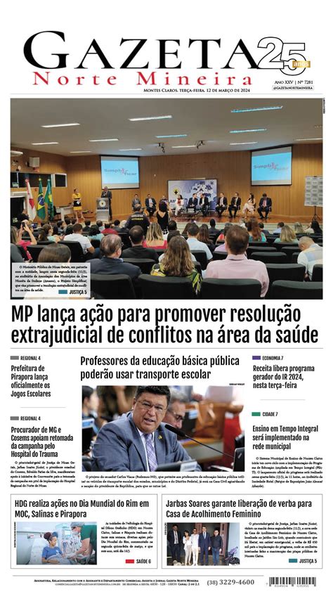 Jornal DiÁrio 12 De MarÇo De 2024 EdiÇÃo Rede Gazeta De Comunicação