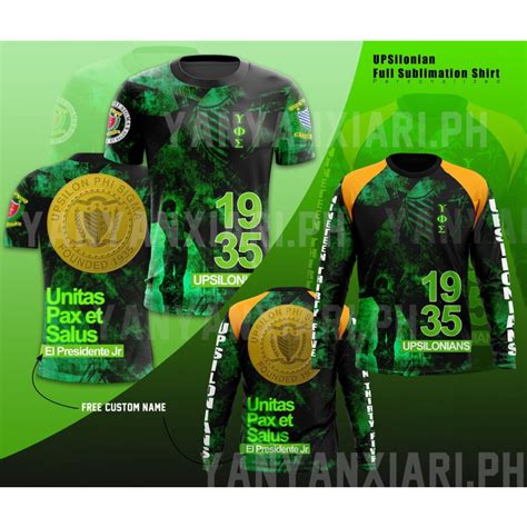 Upsilonian Upsilon Phi Sigma T Shirt Full Sublimation 3d Printed Shirts
