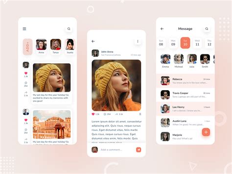 Social App Design by Shaharia Hossen on Dribbble