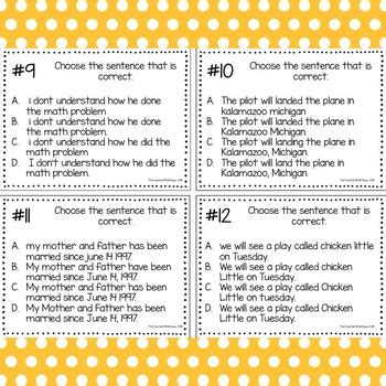 3rd Grade Reading Task Cards: 6 Different Reading Skills by ...