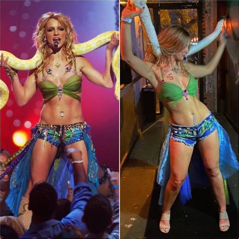 Britney Spears Im A Slave 4 U 2001 VMA Costume Etsy