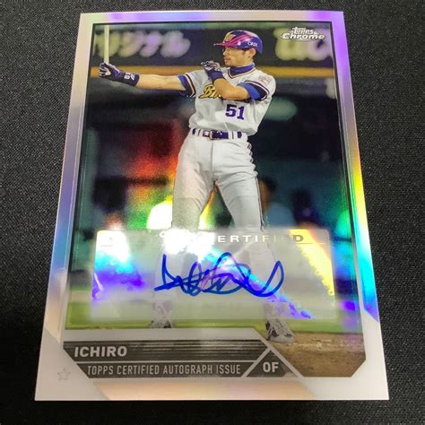 Topps 2023 NPB Chrome Baseball イチロー 直筆サインカード Topps 売買されたオークション情報yahoo