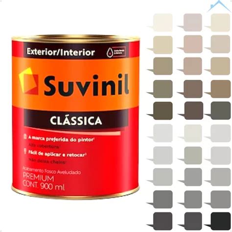 Tinta Para Parede Fosca Suvinil Clássica Lata 800ml Frete grátis