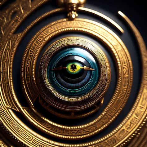 Premium Ai Image God Horus Eye In Futurist Art