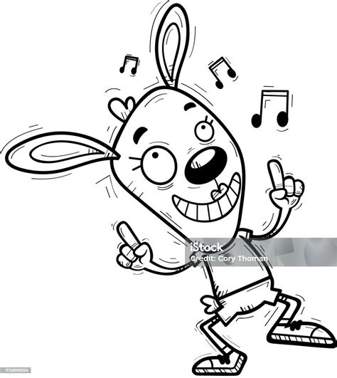 Cartoon Bunny Dancing Stock Illustration Download Image Now Animal