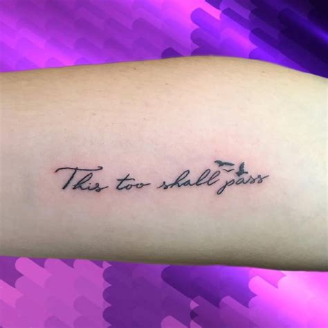 Top 112 Best “this Too Shall Pass” Tattoos [2020 Inspiration Guide]