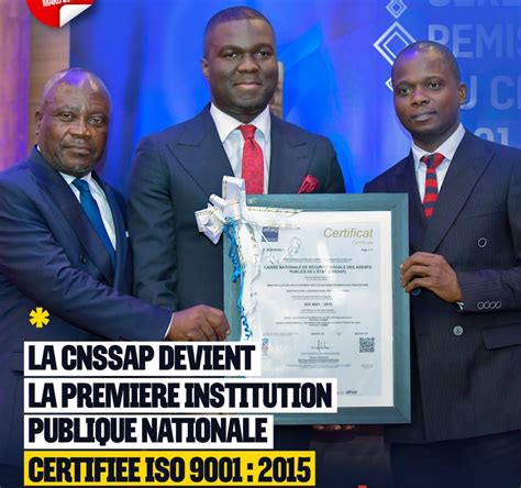 RDC CNSSAP une gouvernance de qualité aux standards internationaux