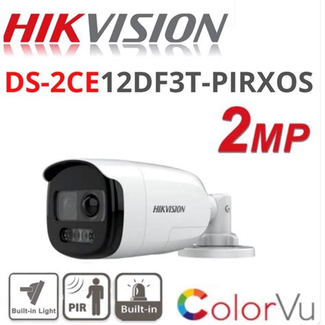 Hikvision Mp Colorvu Pir Siren Audio Fixed Bullet Camera Ds