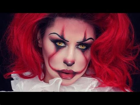 IT Pennywise Makeup Halloween Tutorial- CHRISSPY - YouTube