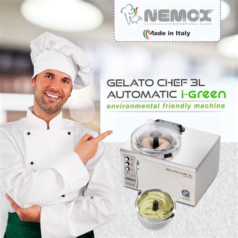 Настольный фризер для мороженого Gelato Chef 3L AUTOMATIC i-Green ...