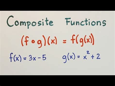 Composition Of Functions Grade 11 General Mathematics YouTube