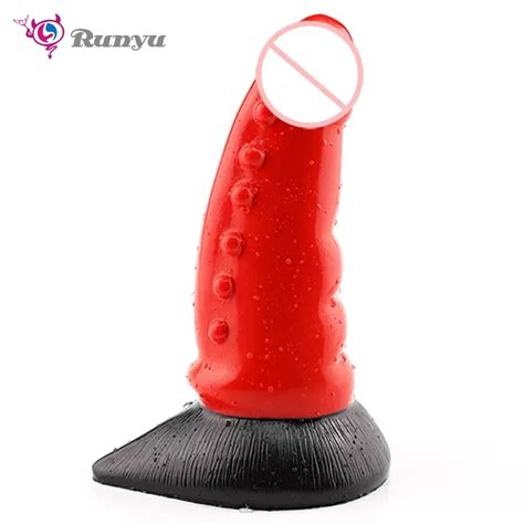 Huge Silicone Dildo With Big Suction Cup Particles Penis Sex Toys For