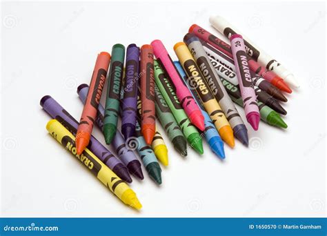 Multi Coloured Crayons Stock Photo Image Of Drawing Black 1650570