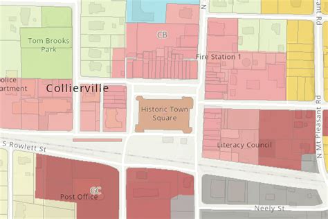 Collierville Map Gallery Collierville Tn