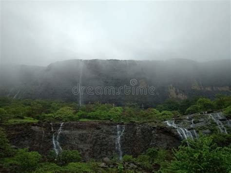 Waterfall At Lonavala And Its Best View During Monsoon Stock Photo - Image of awesome, birds ...