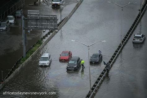 Subway Partly Paralyzed As Rains Leaves New York Flooded