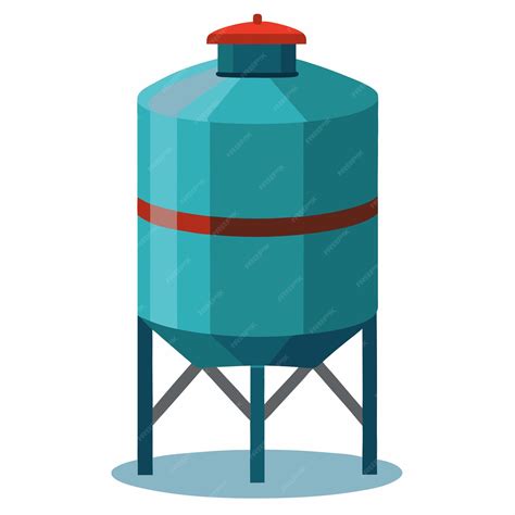 Water Tank Clip Art Icon For Storage And Utility Themes Premium Ai
