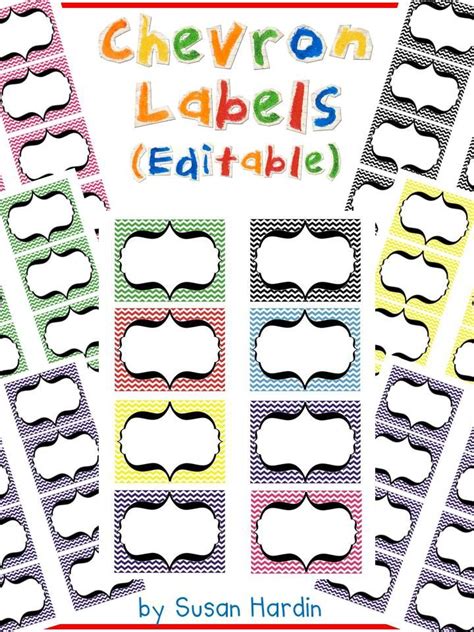 Chevron Labels Editable Chevron Labels Chevron Classroom Classroom Labels