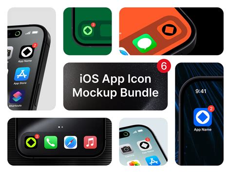 iOS App Icon Presentation Mockup Set design by Lucas on Flames