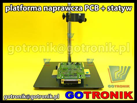 Platforma naprawcza z uchwytem do płytek PCB statyw do kolby Hot air