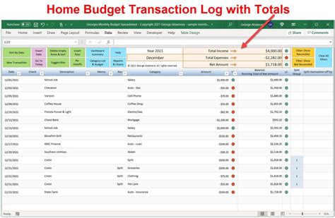 Microsoft Excel Expense Report Template