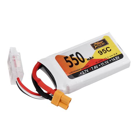 ZOP Power 7 4V 550mAh 95C 2S Lipo Battery XT30 Plug For RC Quadcopter