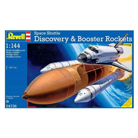 Revell 1144 Space Shuttle Discovery And Booster Rockets