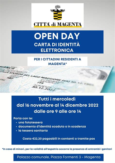 MAGENTA OPEN DAY PER LA CARTA D IDENTITA ELETTRONICA MI LORENTEGGIO