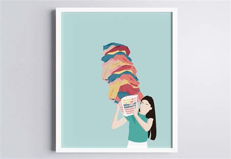 Laundry Room Wall Art Laundry Room Print Art Pastel Colors Etsy