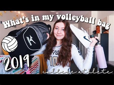 WHATS IN MY VOLLEYBALL BAG 2019 COLLEGE ATHLETE YouTube