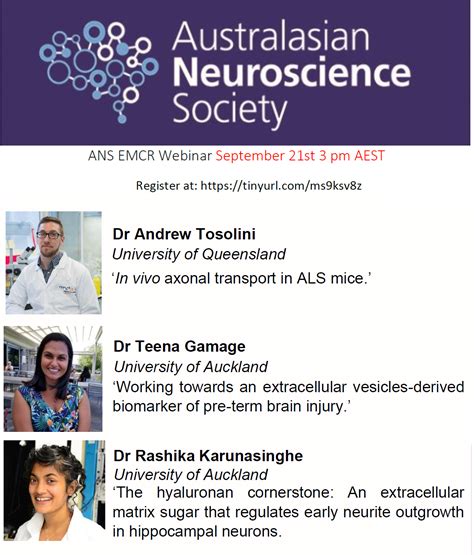 Australasian Neuroscience Society EMCR Webinar Aotearoa Brain Project