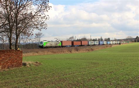 Setg Zu Sehen Mit Dem Containerzug Nach Hof Saale Am