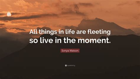 What Does It Mean to Live in the Fleeting Moment?