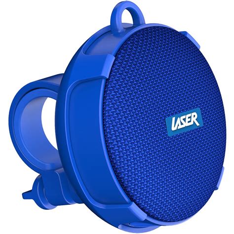 Laser Portable Outdoor Bluetooth Speaker With Bicycle Mount Blue Big W