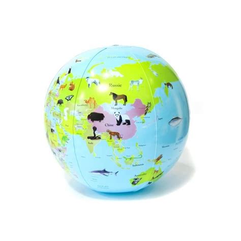 Jeux M Mes Globe Terrestre Gonflable Ballon Plan Te Cdiscount